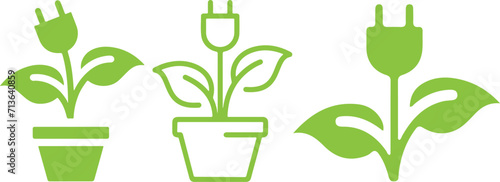 Pixel perfect icon set of clean green energy, electricity, carbon footprint, co2 free, emission reduced, net zero, global warming,ecology. Simple thin line icons, flat vector illustrations. 