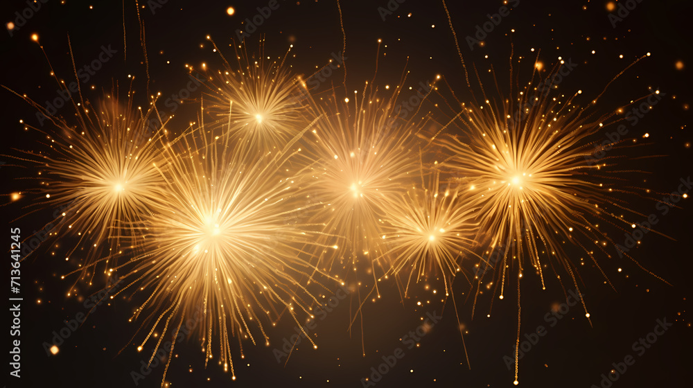 Happy New Year, burning fireworks with bokeh light background Happy New Year, burning fireworks with bokeh light background