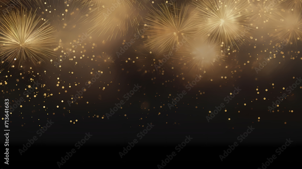 Happy New Year, burning fireworks with bokeh light background Happy New Year, burning fireworks with bokeh light background