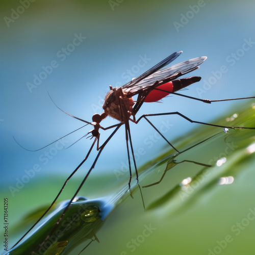 illustration of a dengue mosquito