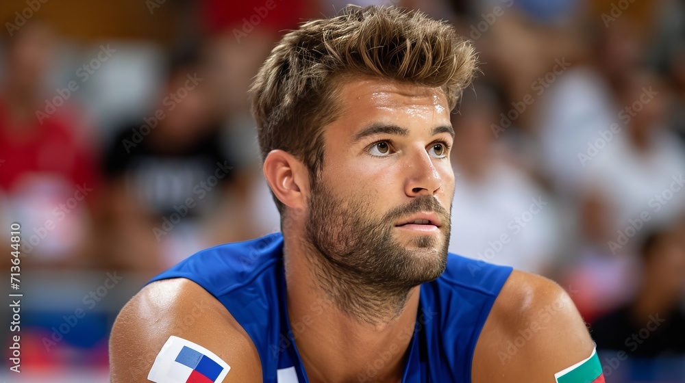 Professional volleyball player competing at the 2024 olympic games in