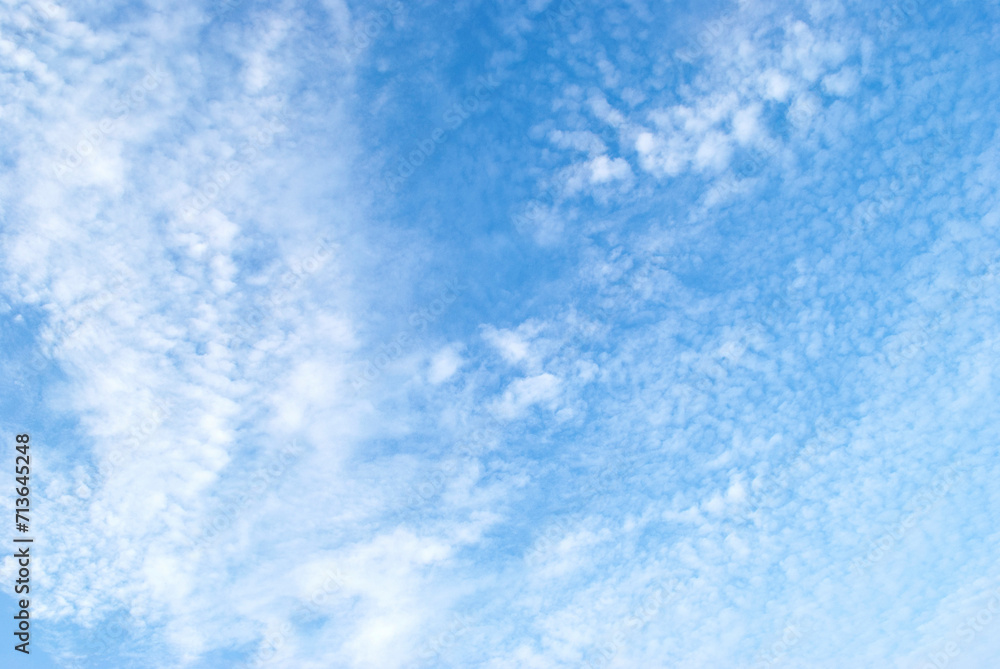 gentle air clouds in the blue sky