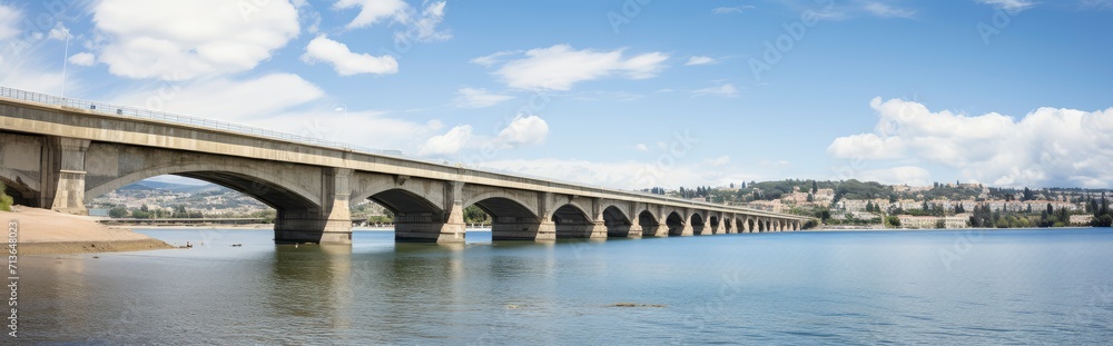 Impressive Bridge Spanning Vast Waterway, Iconic Structure Connects Two Distinct Sides of a Coastal Region Impressive Bridge Spanning Vast Waterway, Iconic Structure Connects Two Distinct Sides of a Coastal Region
