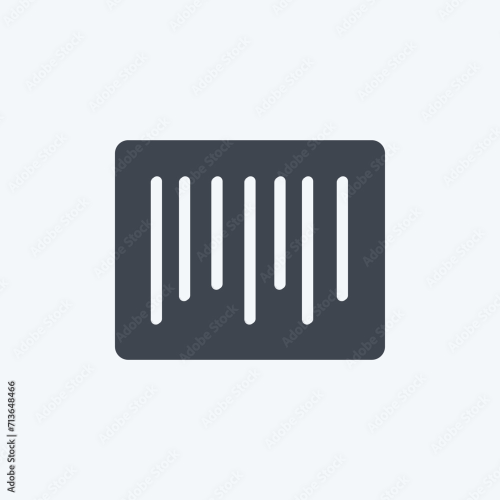 Icon Barcode. suitable for Business symbol. glyph style. simple design editable. design template vector. simple symbol illustration Icon Barcode. suitable for Business symbol. glyph style. simple design editable. design template vector. simple symbol illustration