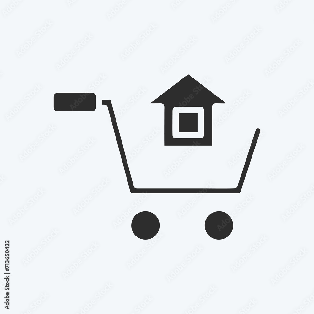 Icon Purchase. suitable for education symbol. glyph style. simple design editable. design template vector. simple illustration Icon Purchase. suitable for education symbol. glyph style. simple design editable. design template vector. simple illustration