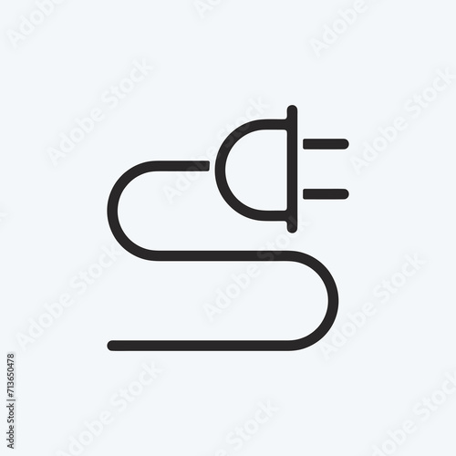 Icon Charge. suitable for education symbol. glyph style. simple design editable. design template vector. simple illustration