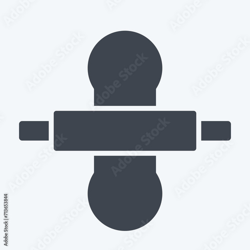 Icon Thresh Flour. related to Cooking symbol. glyph style. simple design editable. simple illustration