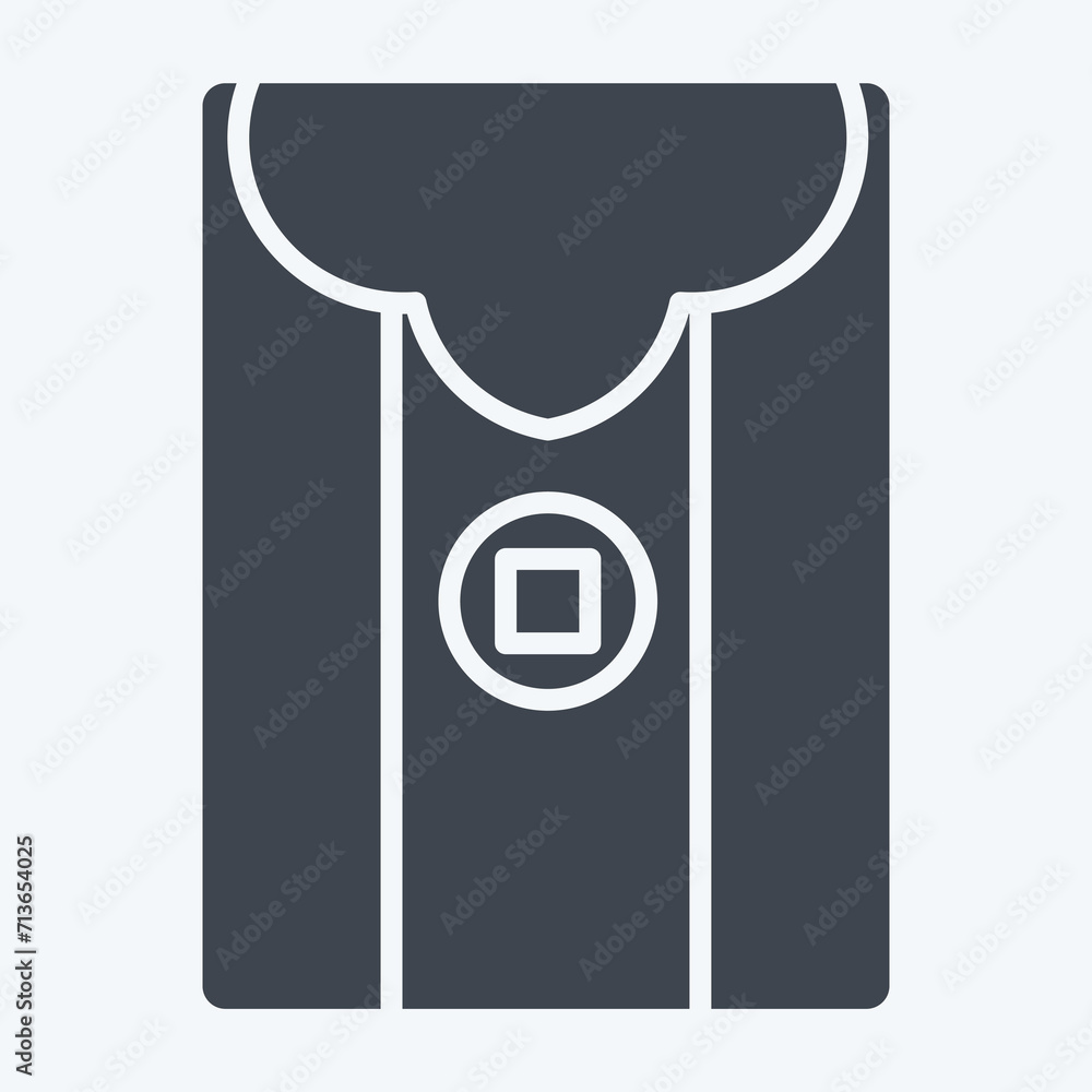 Icon Envelope. related to Chinese New Year symbol. glyph style. simple design editable. simple illustration Icon Envelope. related to Chinese New Year symbol. glyph style. simple design editable. simple illustration