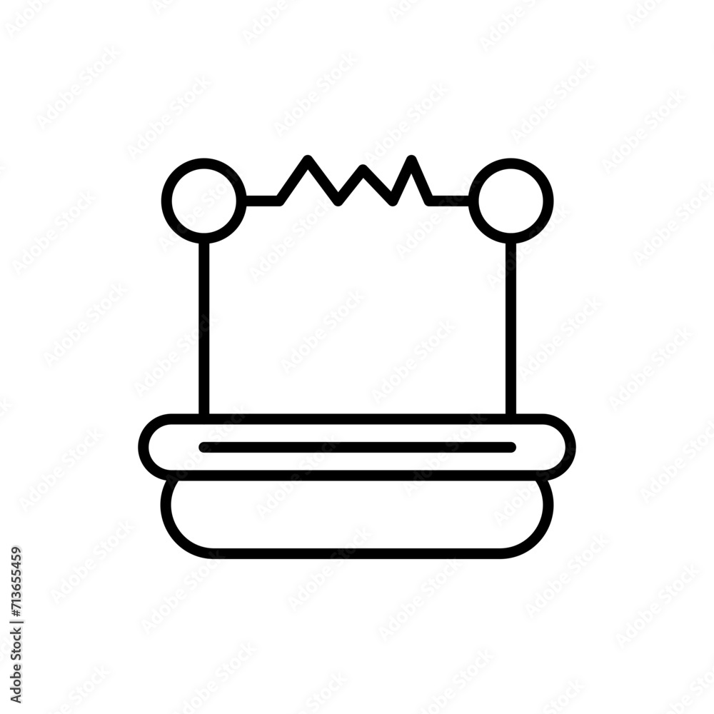 Static electricity outline icons, minimalist vector illustration ,simple transparent graphic element .Isolated on white background Static electricity outline icons, minimalist vector illustration ,simple transparent graphic element .Isolated on white background