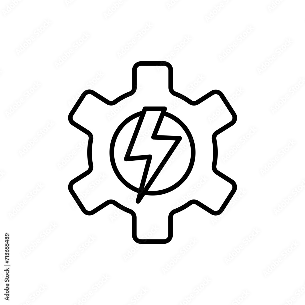 Power management outline icons, minimalist vector illustration ,simple transparent graphic element .Isolated on white background Power management outline icons, minimalist vector illustration ,simple transparent graphic element .Isolated on white background