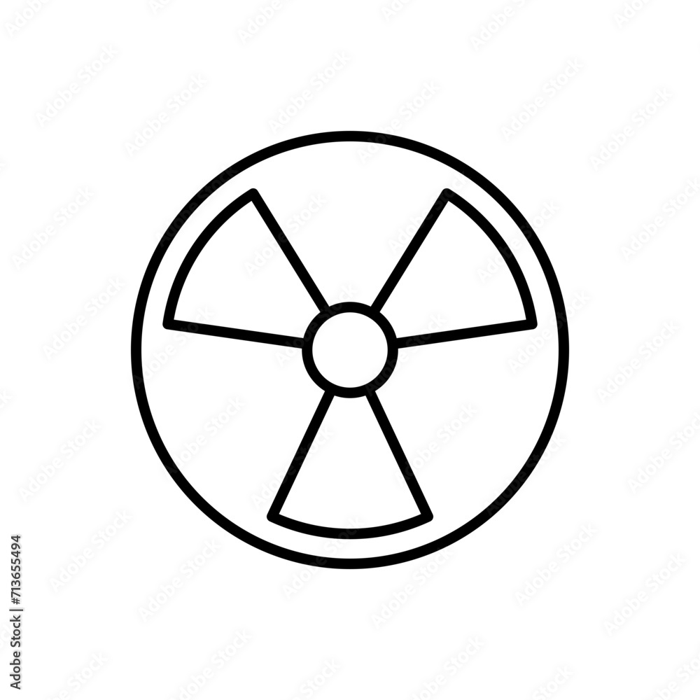 Nuclear outline icons, minimalist vector illustration ,simple transparent graphic element .Isolated on white background Nuclear outline icons, minimalist vector illustration ,simple transparent graphic element .Isolated on white background