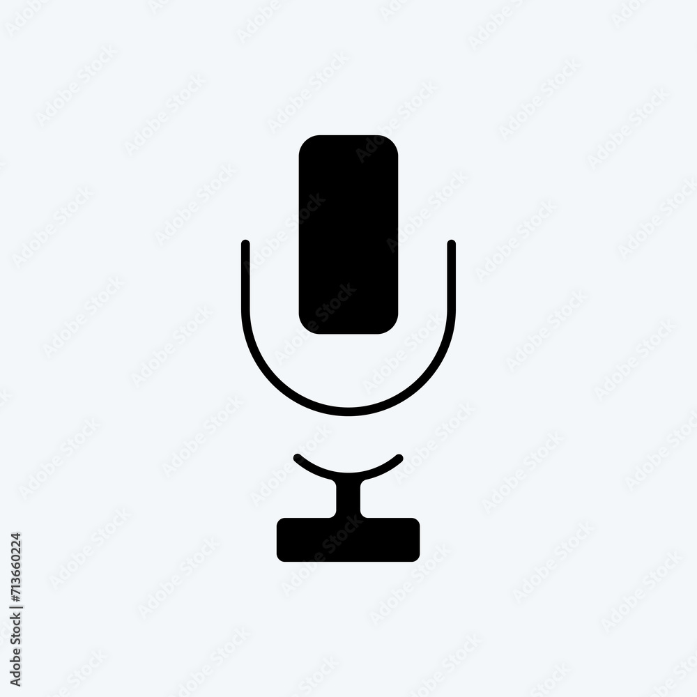 Icon Singing. suitable for education symbol. glyph style. simple design editable. design template vector. simple illustration Icon Singing. suitable for education symbol. glyph style. simple design editable. design template vector. simple illustration