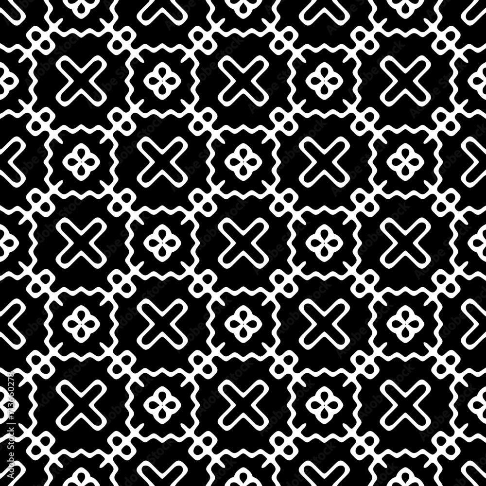 White background with black pattern. Seamless texture for fashion, textile design, on wall paper, wrapping paper, fabrics and home decor. Simple repeat pattern. White background with black pattern. Seamless texture for fashion, textile design, on wall paper, wrapping paper, fabrics and home decor. Simple repeat pattern.
