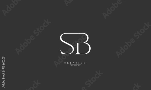 Alphabet letters Initials Monogram logo SB BS S B © ab