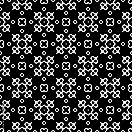 White background with black pattern. Seamless texture for fashion, textile design, on wall paper, wrapping paper, fabrics and home decor. Simple repeat pattern.