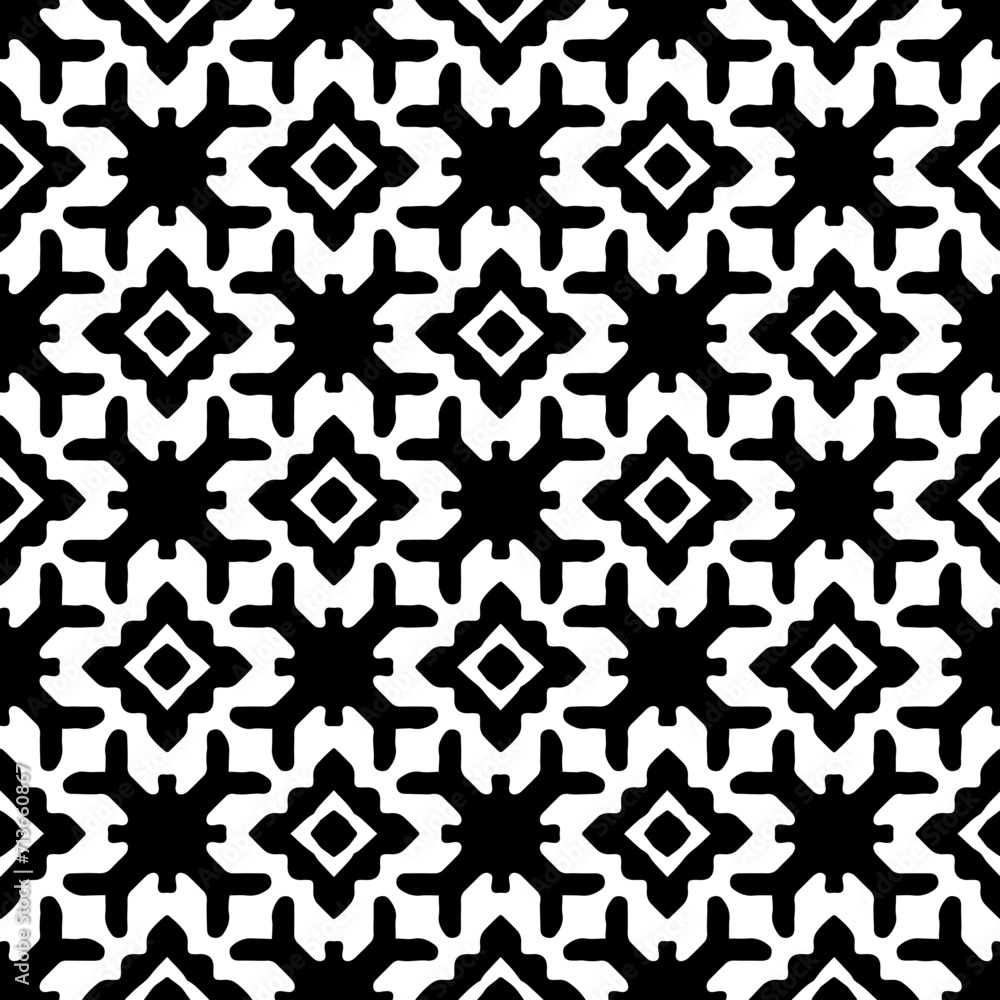White background with black pattern. Seamless texture for fashion, textile design, on wall paper, wrapping paper, fabrics and home decor. Simple repeat pattern. White background with black pattern. Seamless texture for fashion, textile design, on wall paper, wrapping paper, fabrics and home decor. Simple repeat pattern.