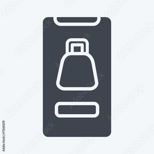 Icon Online Shop. related to Black Friday symbol. shopping. simple illustration