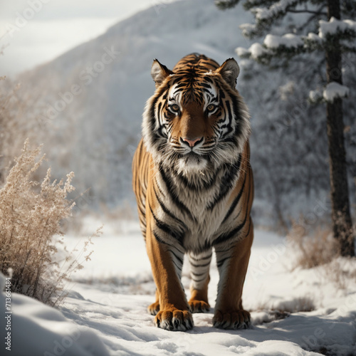 Tiger  Hunter Tiger  lion in forest 