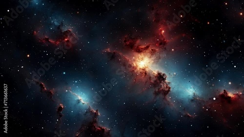 Galaxy in space, created with some elements made with generative AI photo