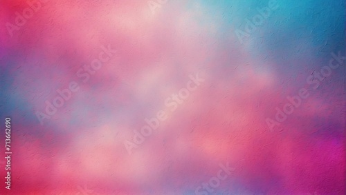 Vibrant background with grainy texture in pink, blue, purple, and red noise. Generative AI