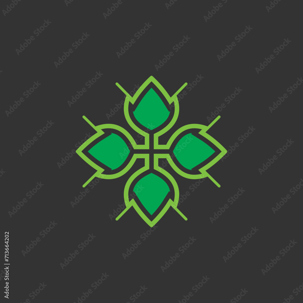 Logo vector green plant nature Logo vector green plant nature
