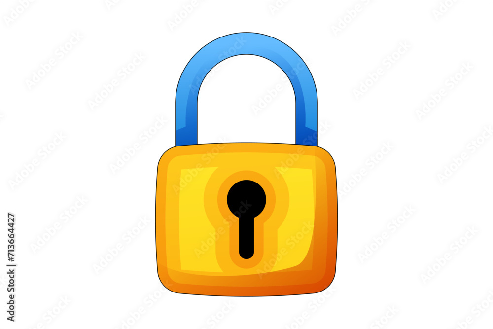 Padlock Social Media Sticker Design Padlock Social Media Sticker Design