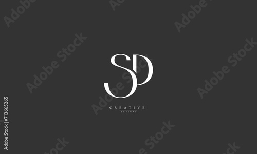 Alphabet letters Initials Monogram logo SP PS S P