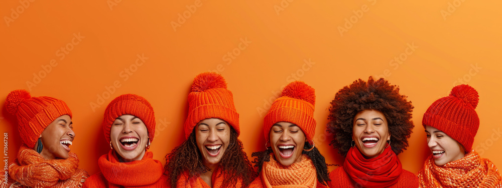Frozen Elegance, A Kaleidoscope of Winter Goddesses Wrapped in Hats and Scarves Frozen Elegance, A Kaleidoscope of Winter Goddesses Wrapped in Hats and Scarves