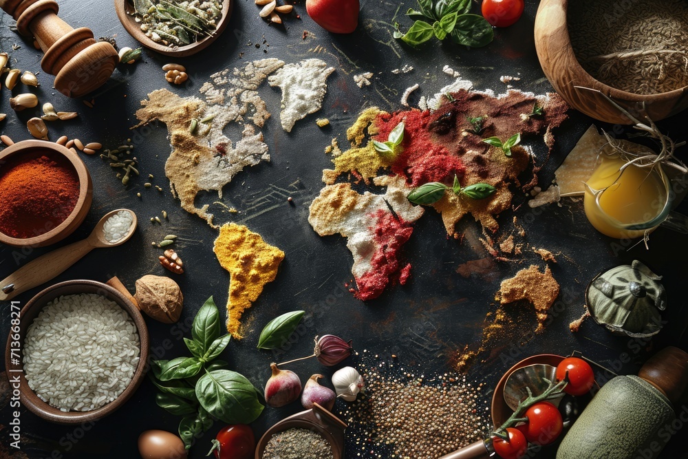 Globetrotting Gastronomy: Exploring Culinary Culture Across Continents on a World Map. Globetrotting Gastronomy: Exploring Culinary Culture Across Continents on a World Map.