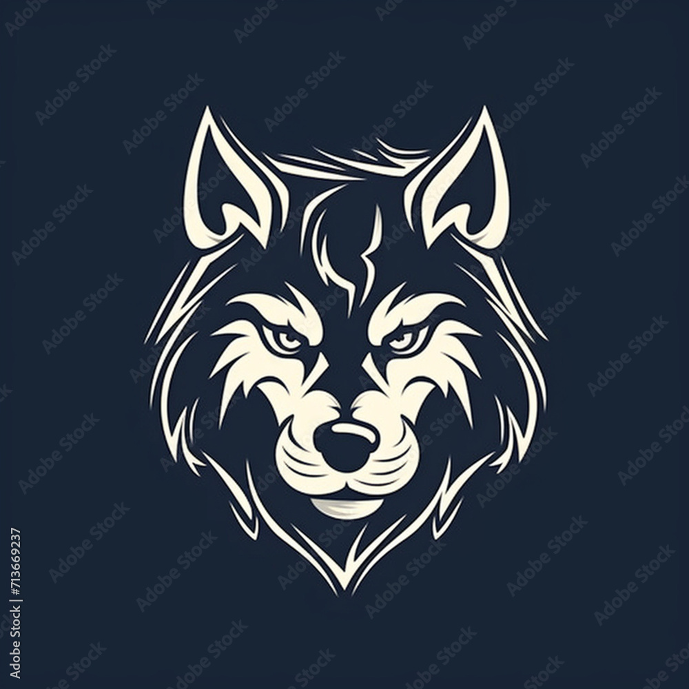 logo icon wolf mascot19