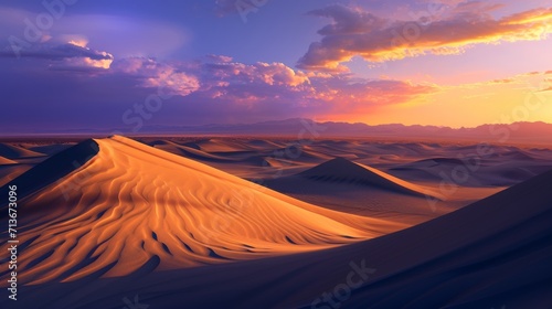 The Sun Sets Over the Sand Dunes