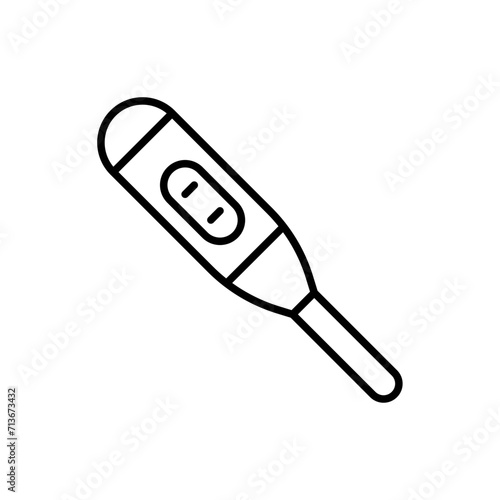 Pregnancy test outline icons, minimalist vector illustration ,simple transparent graphic element .Isolated on white background