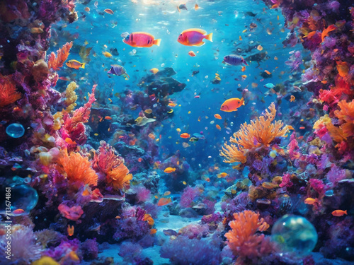 coral reef in aquarium © Stock Adobe