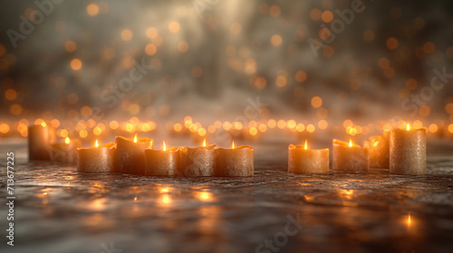 candles in the water