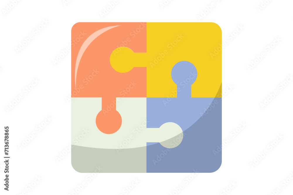 Puzzle Social Media Sticker Design Puzzle Social Media Sticker Design
