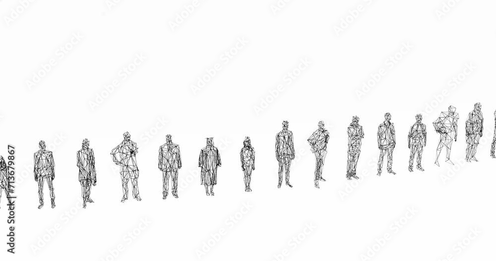 3d render of human figures as crowd for society, social issues or virtual world 3d render of human figures as crowd for society, social issues or virtual world