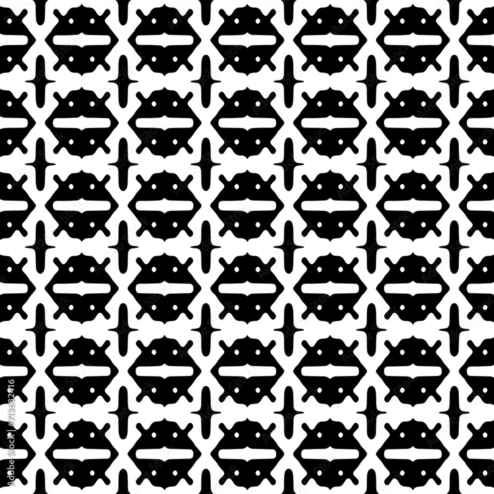 White background with black pattern. Seamless texture for fashion, textile design, on wall paper, wrapping paper, fabrics and home decor. Simple repeat pattern. White background with black pattern. Seamless texture for fashion, textile design, on wall paper, wrapping paper, fabrics and home decor. Simple repeat pattern.