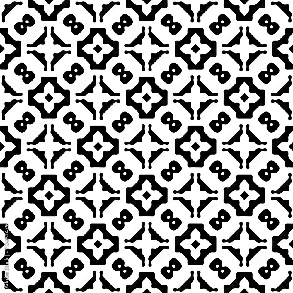White background with black pattern. Seamless texture for fashion, textile design, on wall paper, wrapping paper, fabrics and home decor. Simple repeat pattern. White background with black pattern. Seamless texture for fashion, textile design, on wall paper, wrapping paper, fabrics and home decor. Simple repeat pattern.
