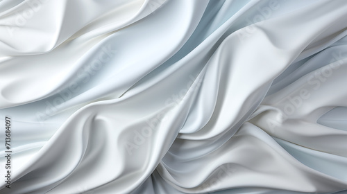 The wrinkles of the white cloth are abstract.