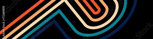 Vintage Striped Backgrounds, Posters, Banner Samples, Retro Colors from the 1970s 1900s, 70s, 80s, 90s. retro vintage 70s style stripes background poster lines. vector shapes design graphic 1980s.