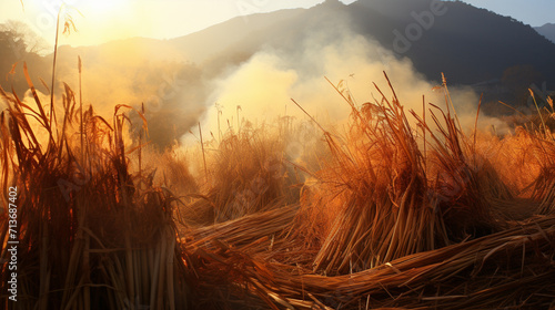 sunset in the mountains