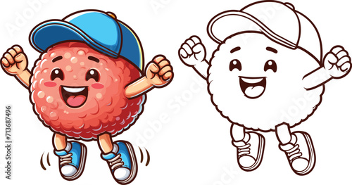 meatball mascot cartoon