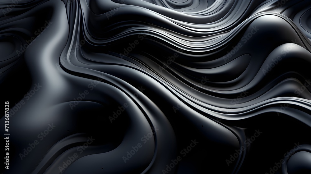 Monochrome Waves: Abstract Black Wave Background for Design Monochrome Waves: Abstract Black Wave Background for Design