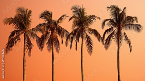 palm trees at sunset