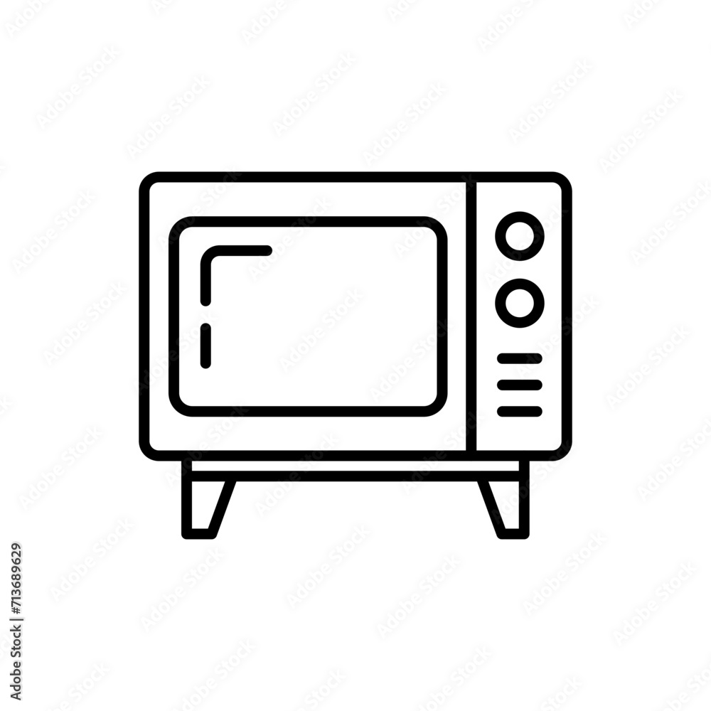 Retro tv outline icons, minimalist vector illustration ,simple transparent graphic element .Isolated on white background Retro tv outline icons, minimalist vector illustration ,simple transparent graphic element .Isolated on white background