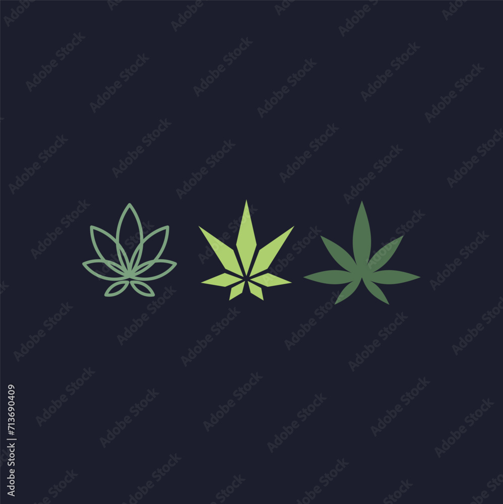 Cannabis Logo Design Vector