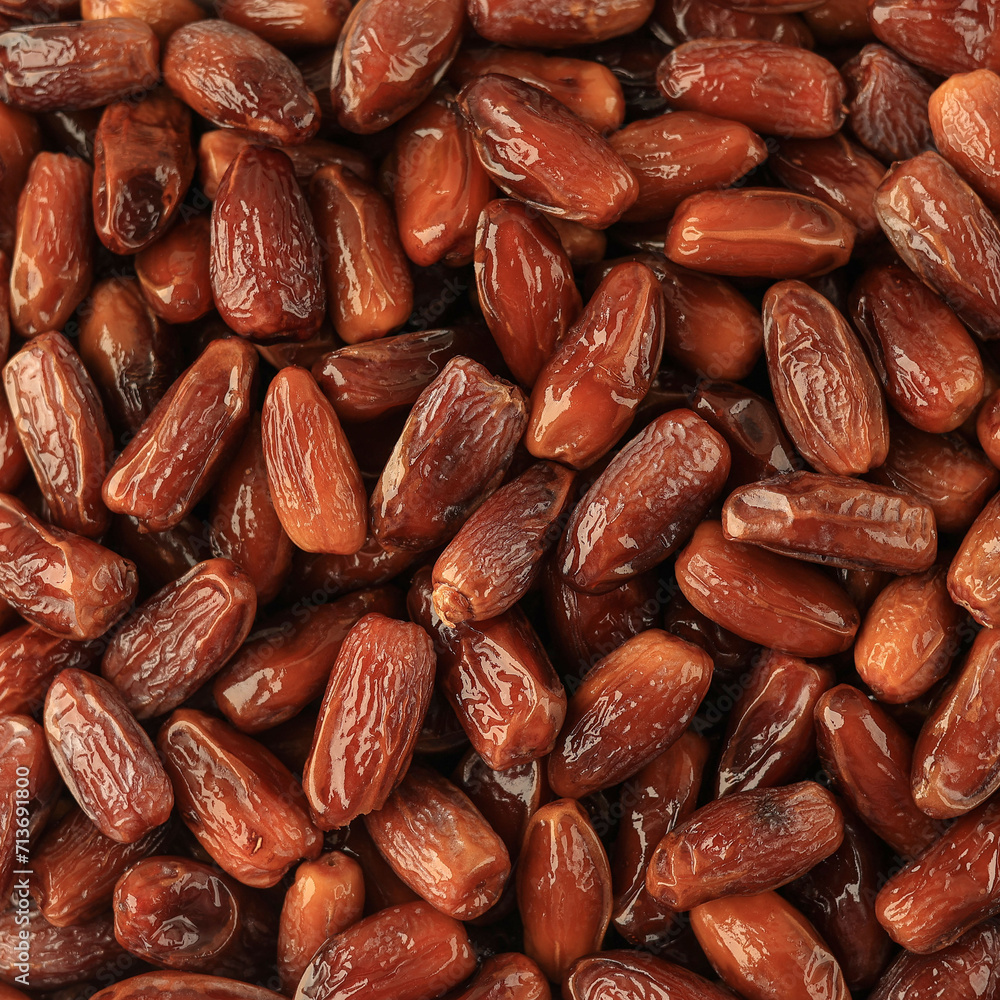 Pile of Shiny Appetizing Dried Date Tunisian Fruits Pile of Shiny Appetizing Dried Date Tunisian Fruits
