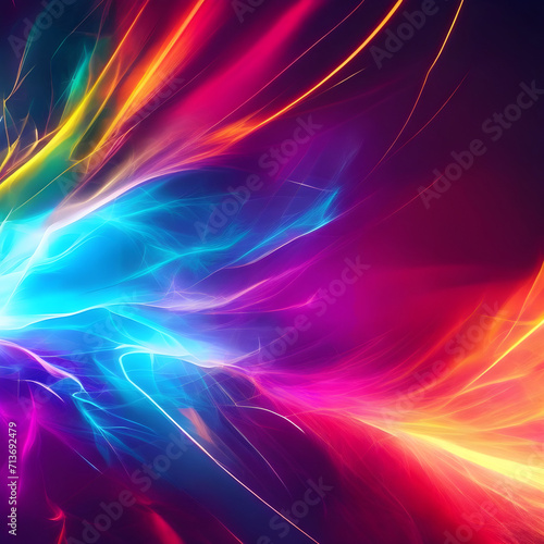 Multicolored Energy Flow Background.