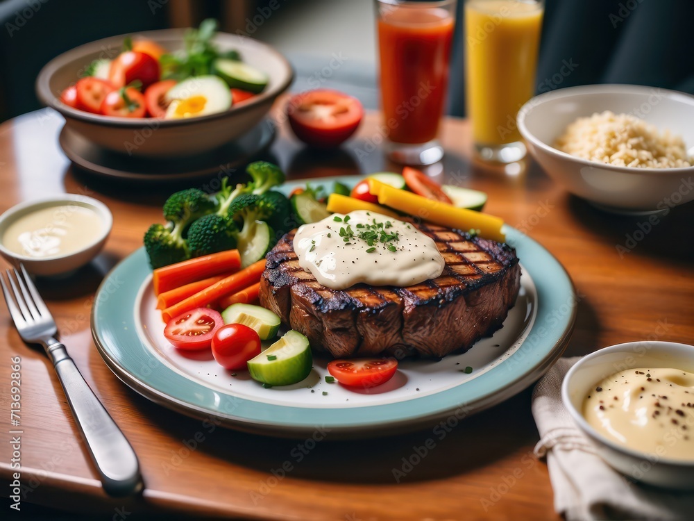 Steak, Grilled, Beef Steak, Grilled, Beef
