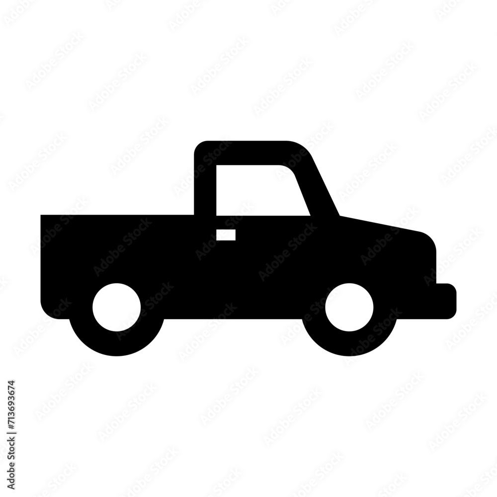 Pick-up truck icon